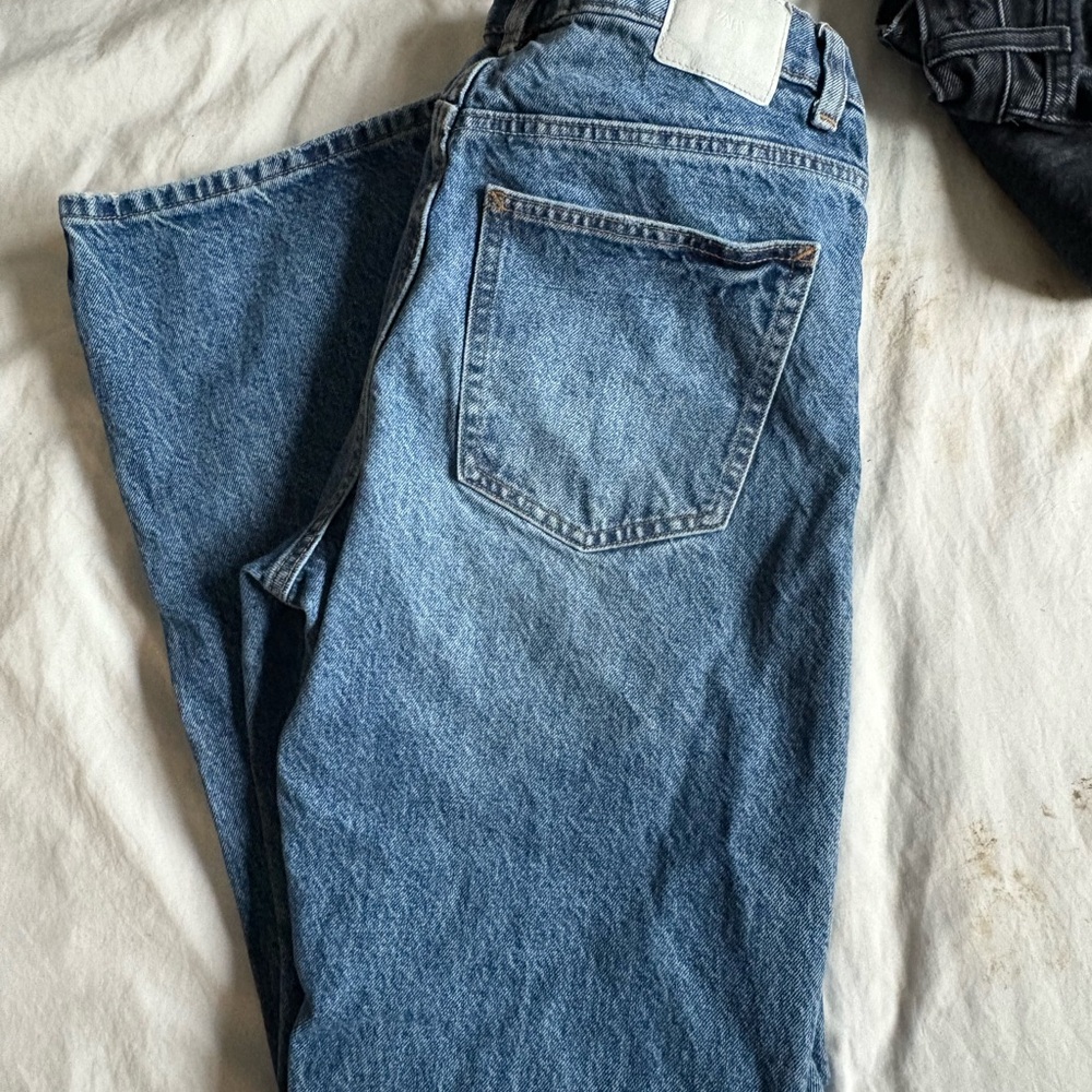 Zara high rise  Blue Denim Jeans
